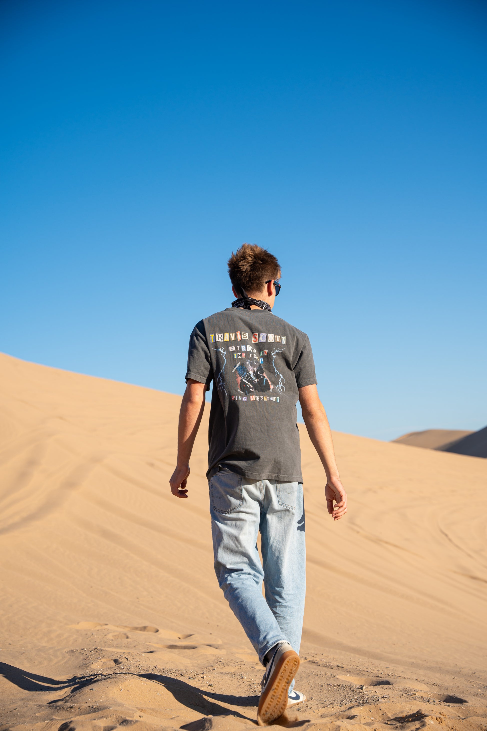 Travis Scott x Compass "Birds in the Trap Sing McKnight" V1 Heavyweight Cotton Tee