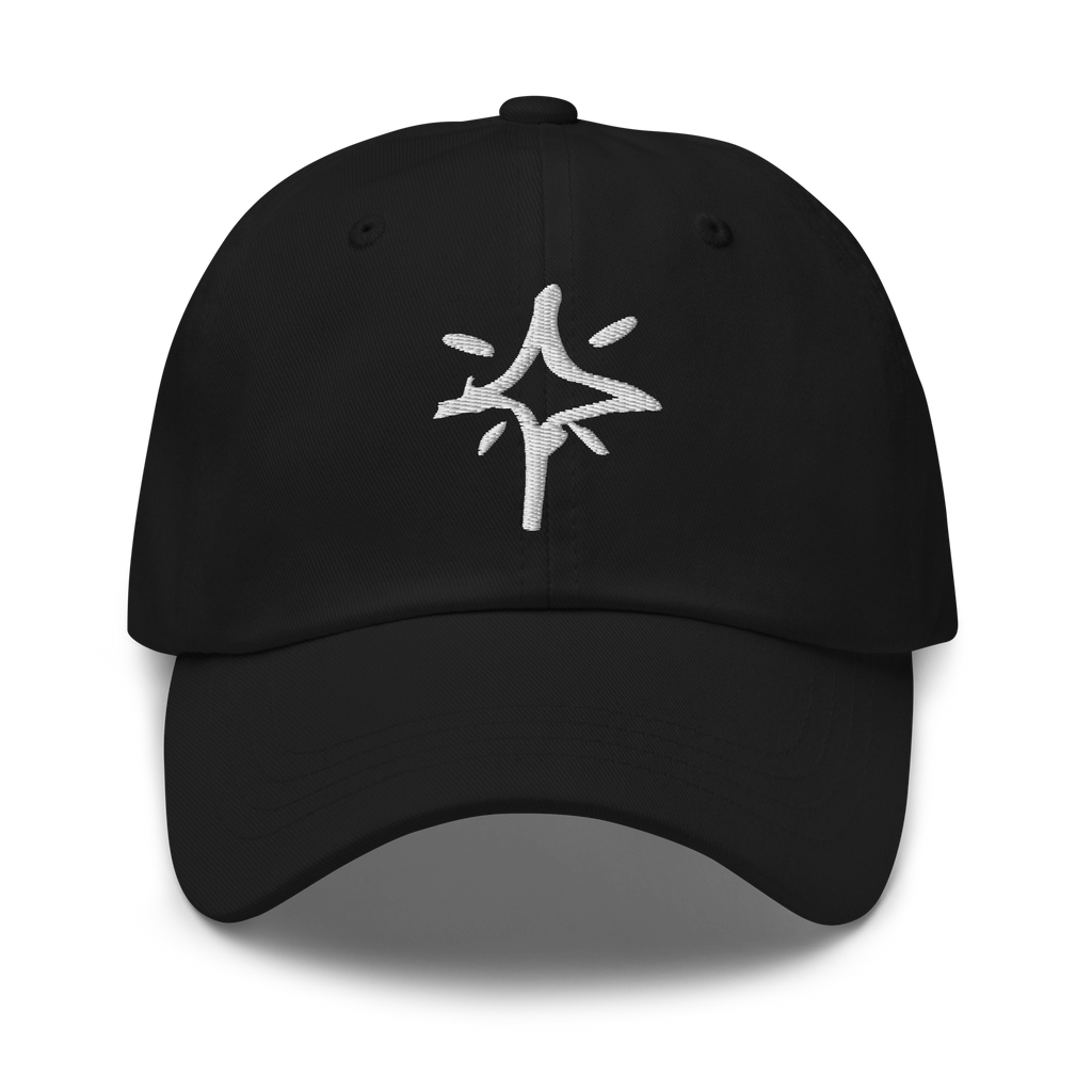 Scribble Logo Dad Cap (Black)
