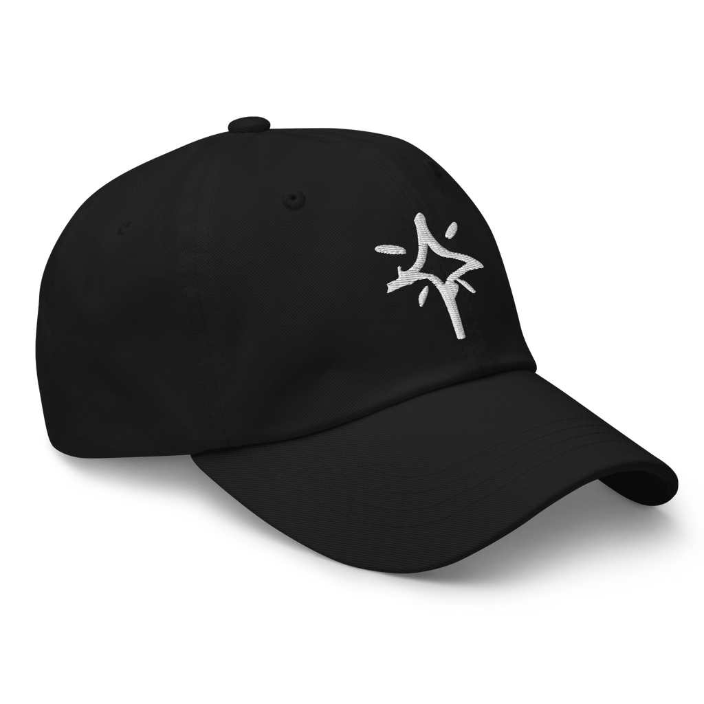 Scribble Logo Dad Cap (Black)