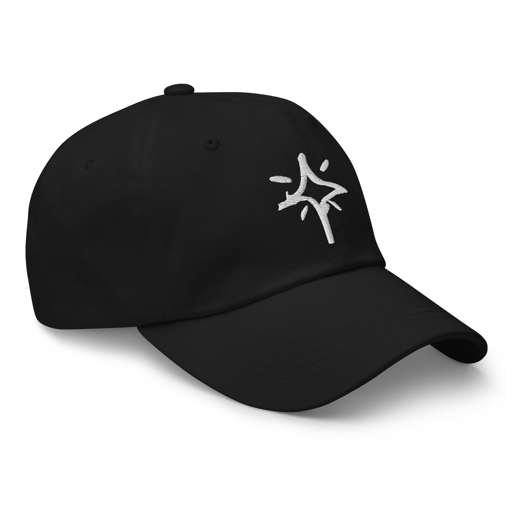 Scribble Logo Dad Cap (Black)