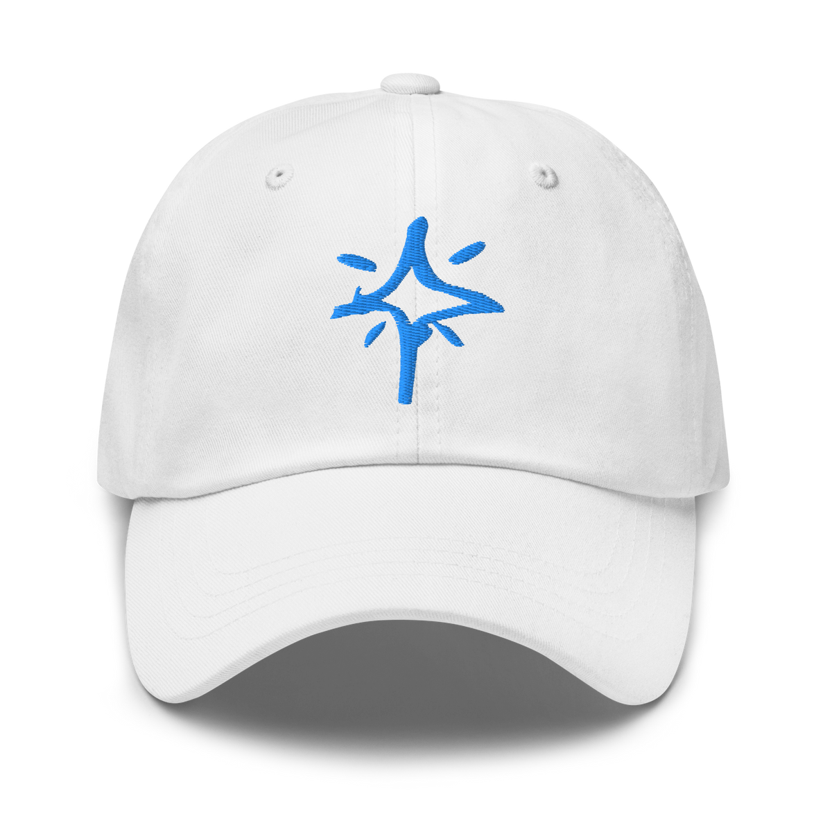 Scribble Logo Dad Cap (White)