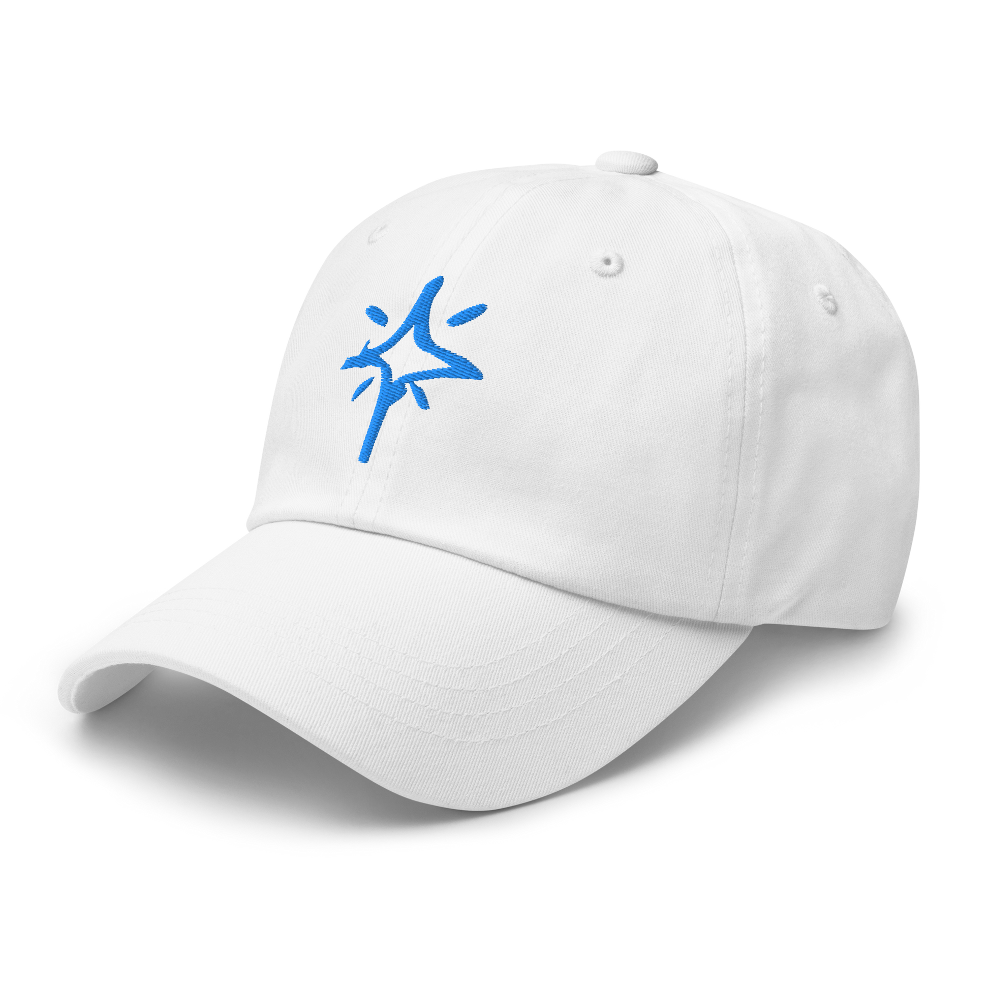 Scribble Logo Dad Cap (White)