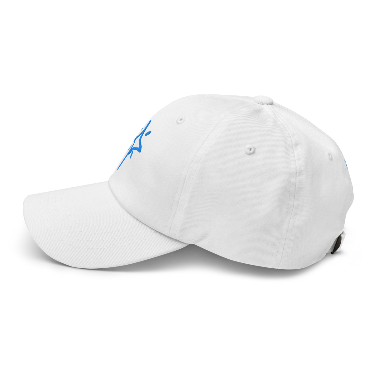 Scribble Logo Dad Cap (White)