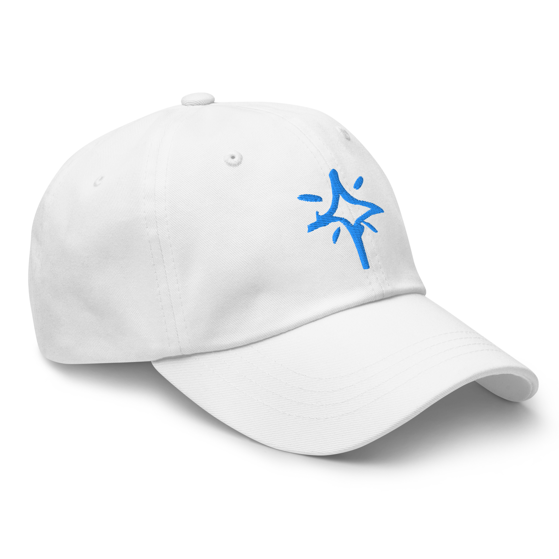 Scribble Logo Dad Cap (White)