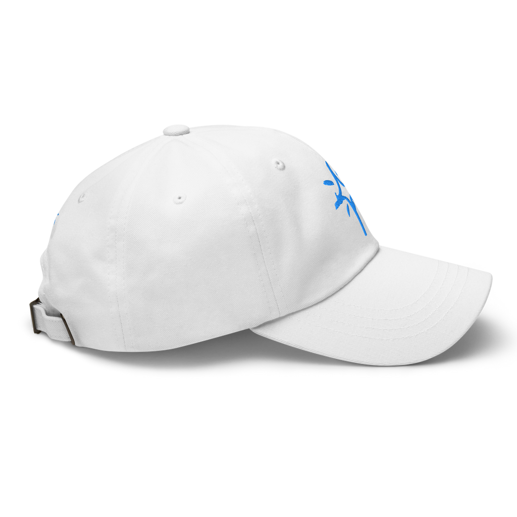 Scribble Logo Dad Cap (White)