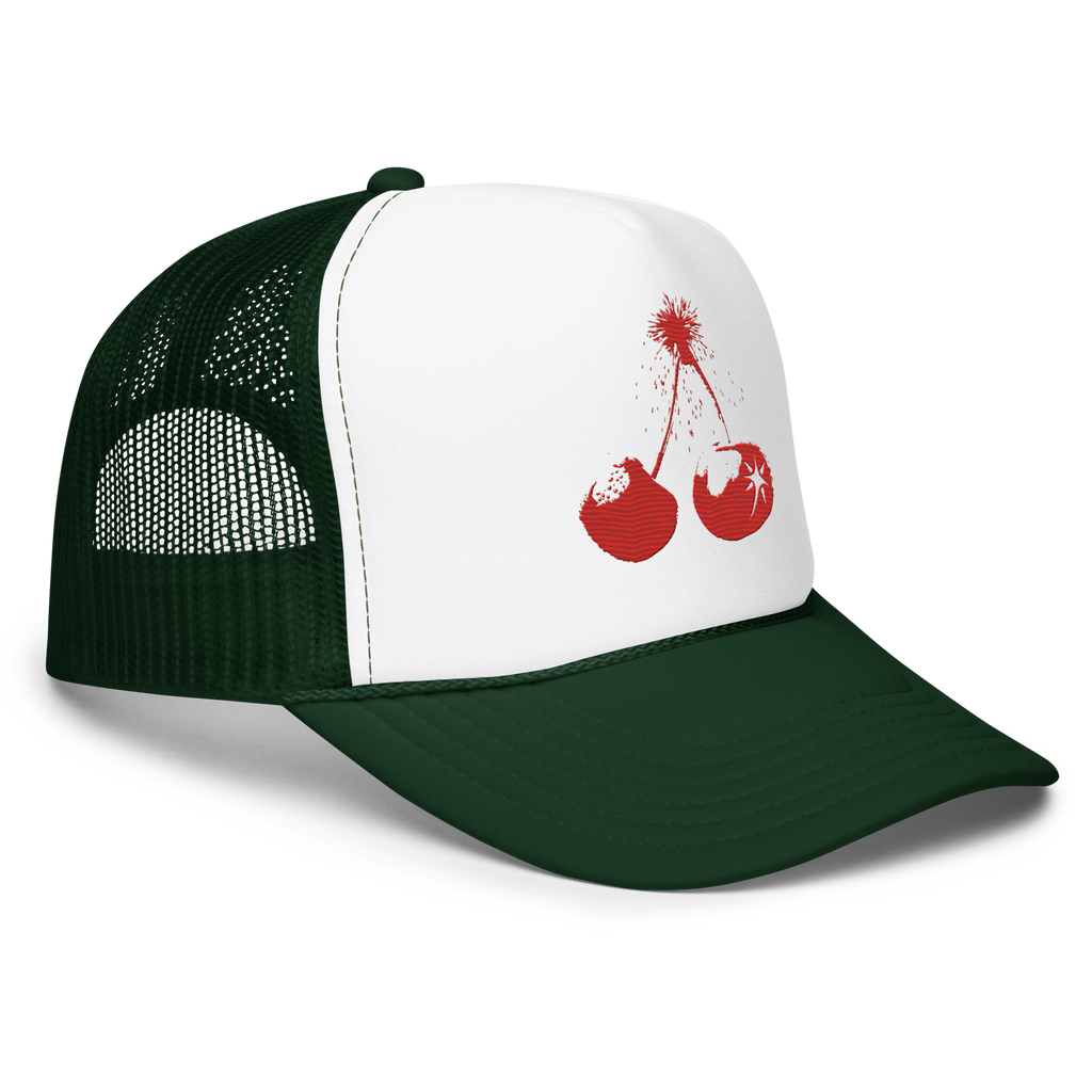 Red Fruit Explosive Trucker Cap