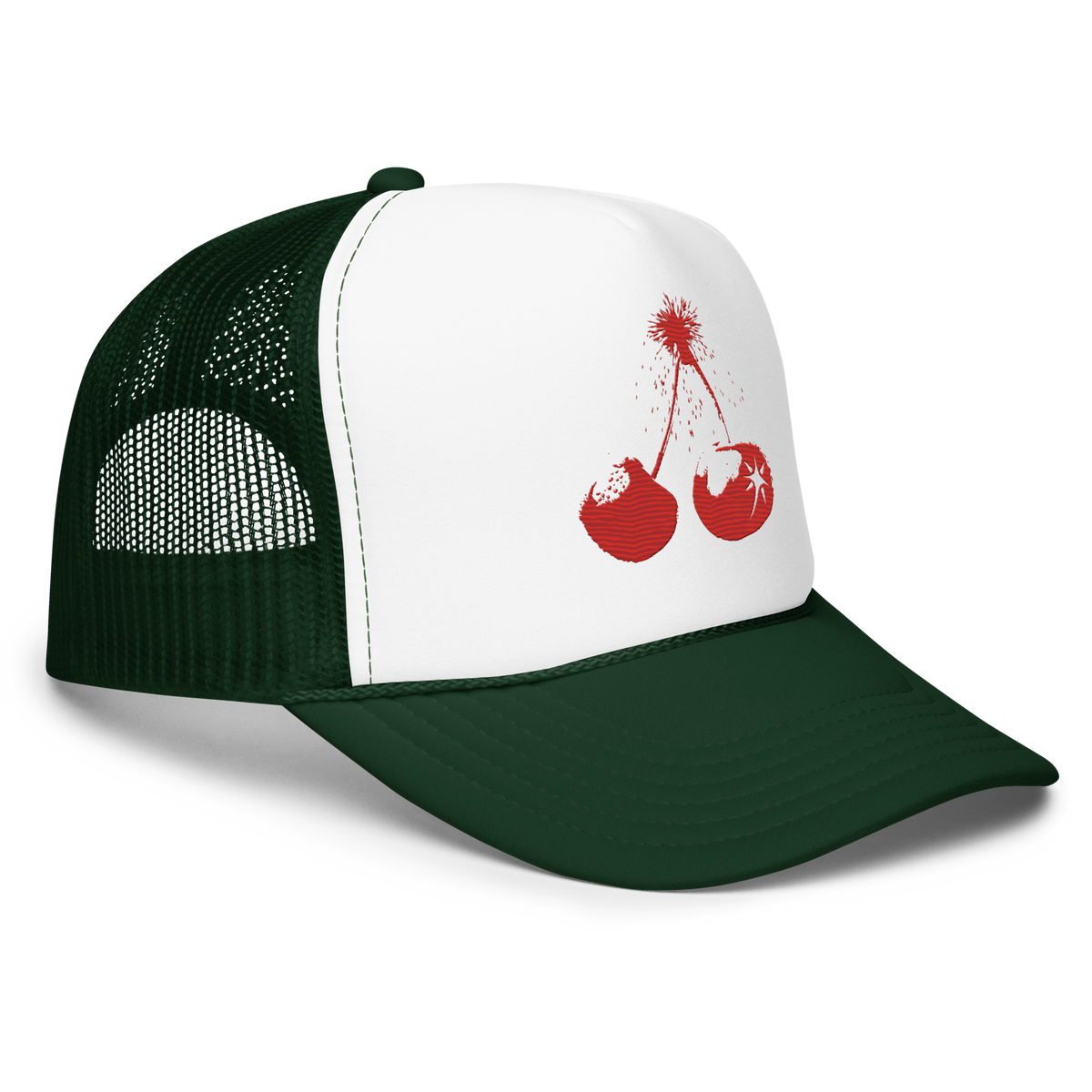 Red Fruit Explosive Trucker Cap