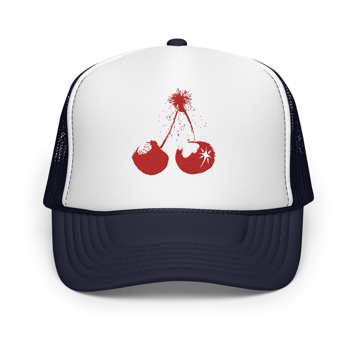 Red Fruit Explosive Trucker Cap