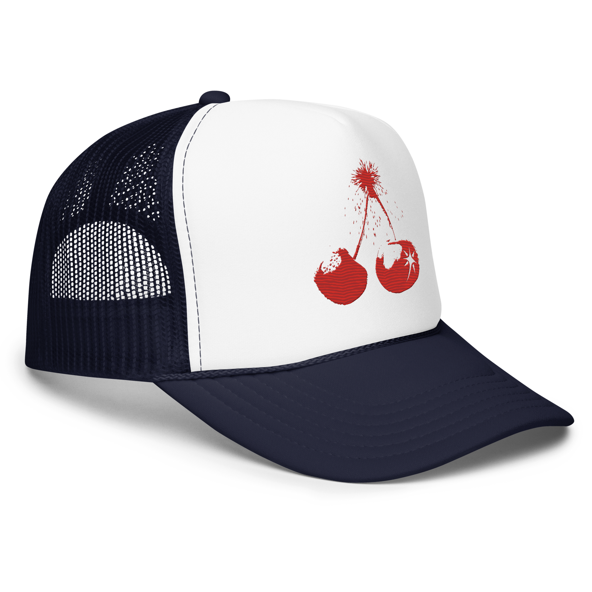 Red Fruit Explosive Trucker Cap