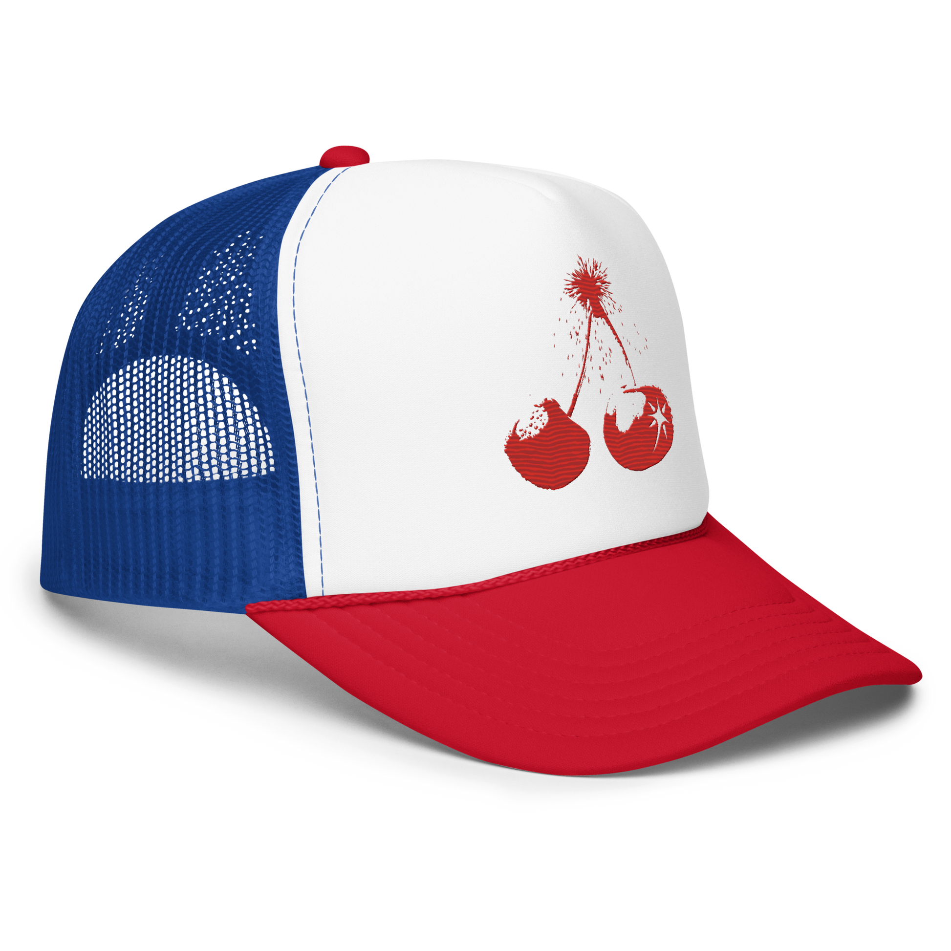 Red Fruit Explosive Trucker Cap