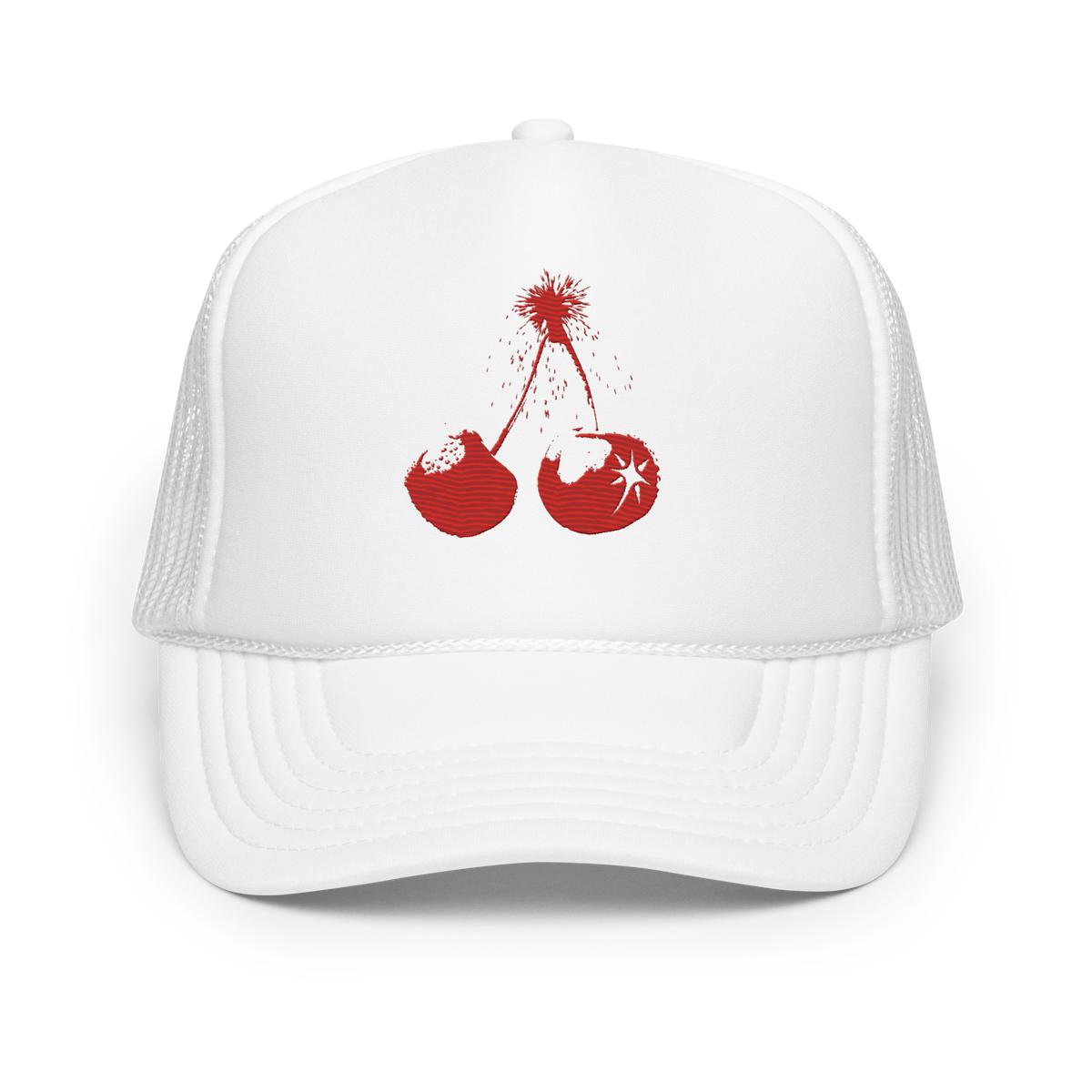 Red Fruit Explosive Trucker Cap