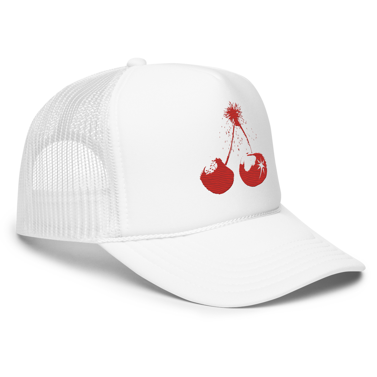 Red Fruit Explosive Trucker Cap