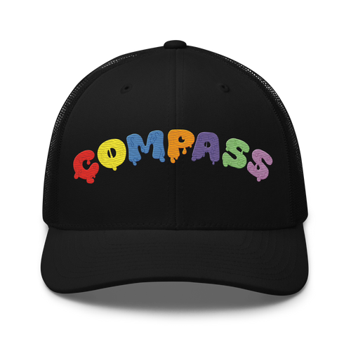 Compass Brainbow Mesh Cap (Black)