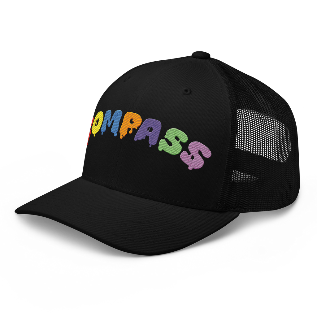 Compass Brainbow Mesh Cap (Black)