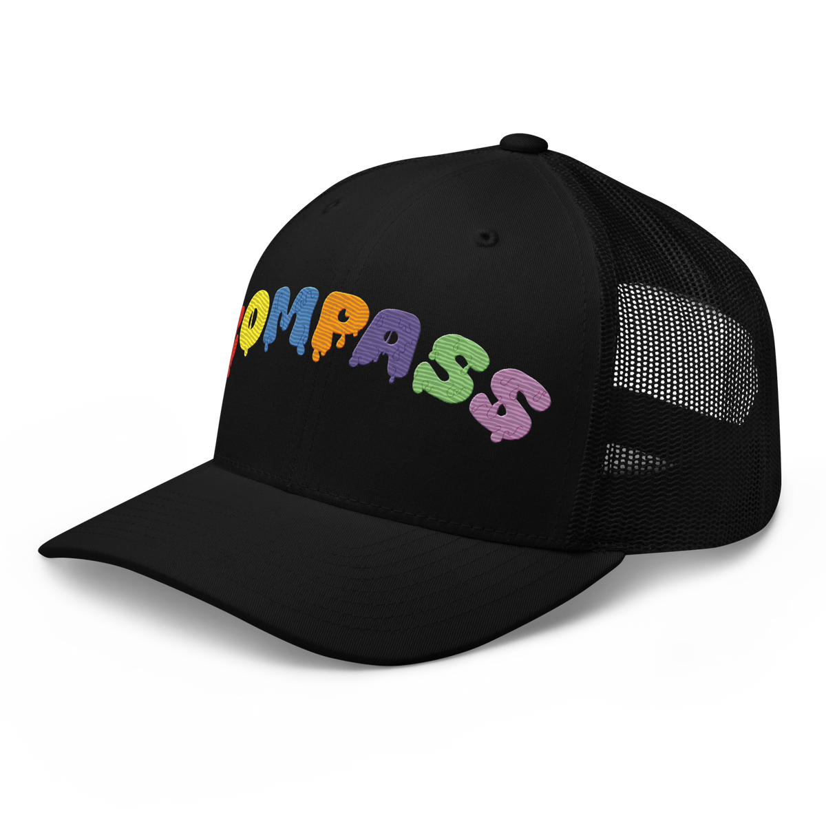 Compass Brainbow Mesh Cap (Black)