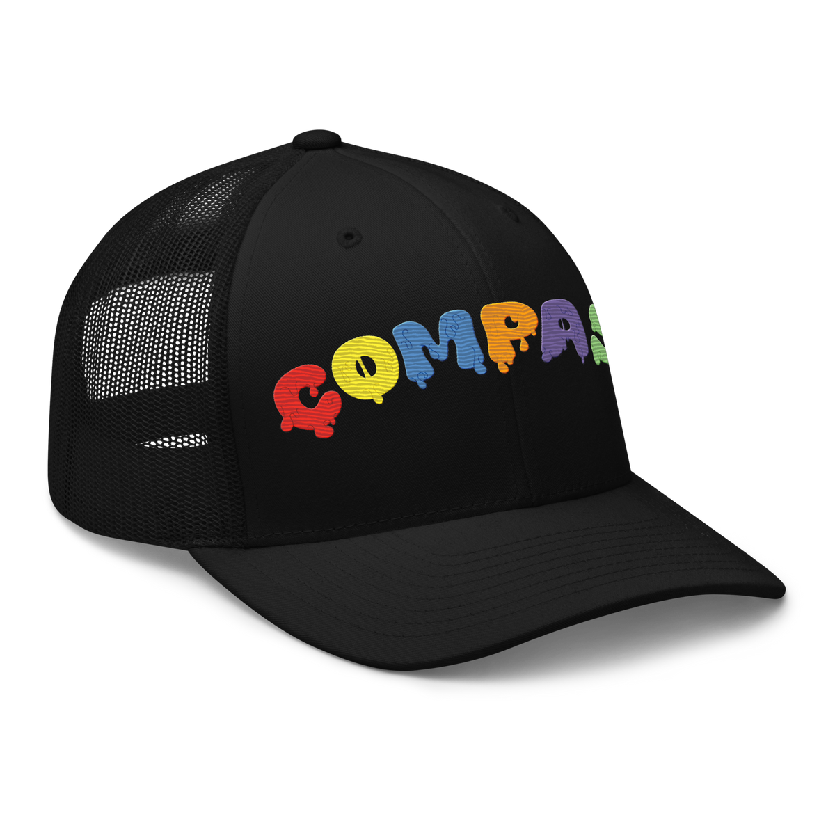Compass Brainbow Mesh Cap (Black)