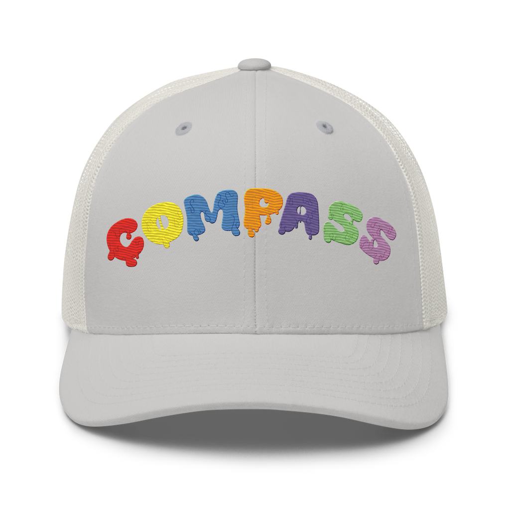 Compass Brainbow Mesh Cap (Grey)