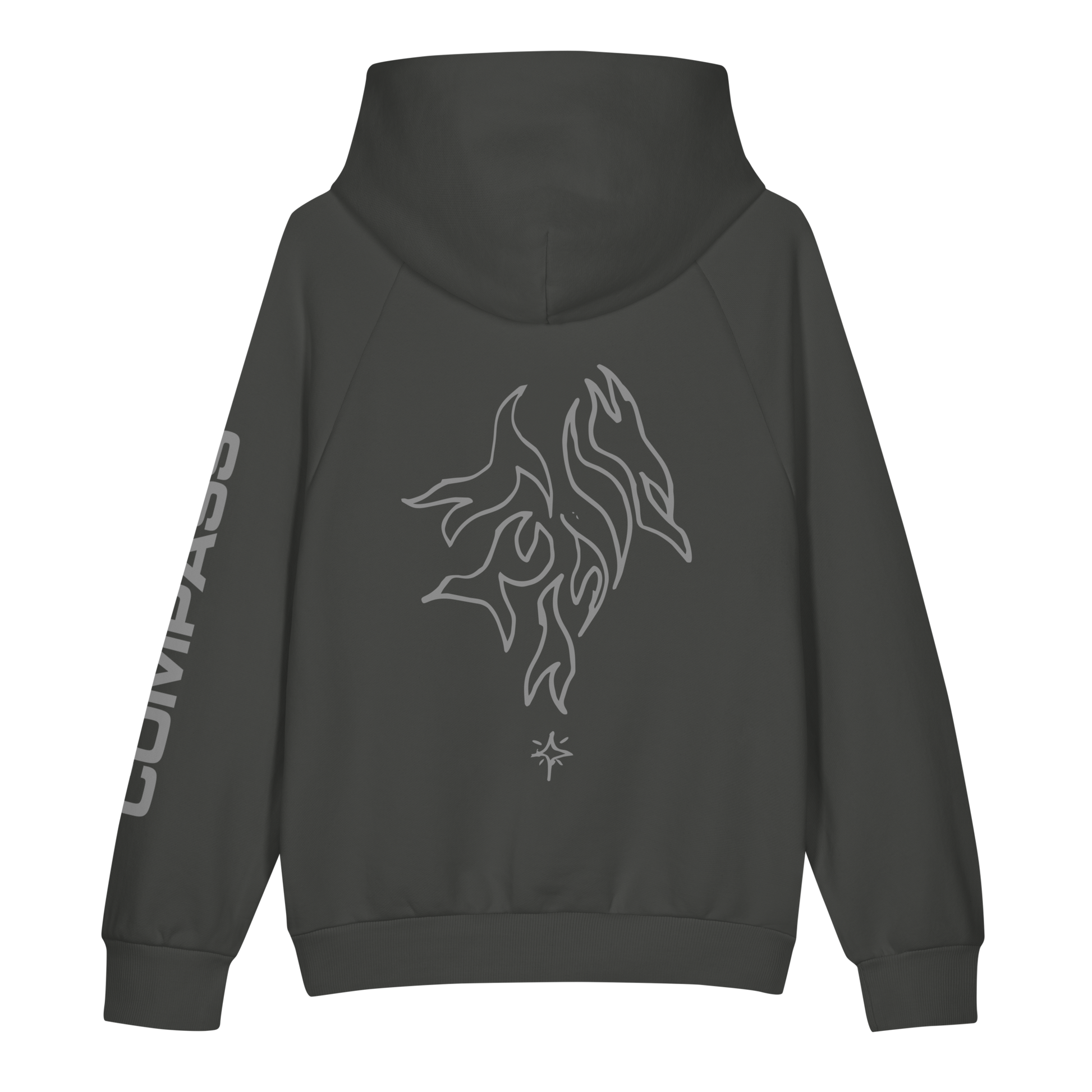 Heart & Flame Hoodie (Asphalt)
