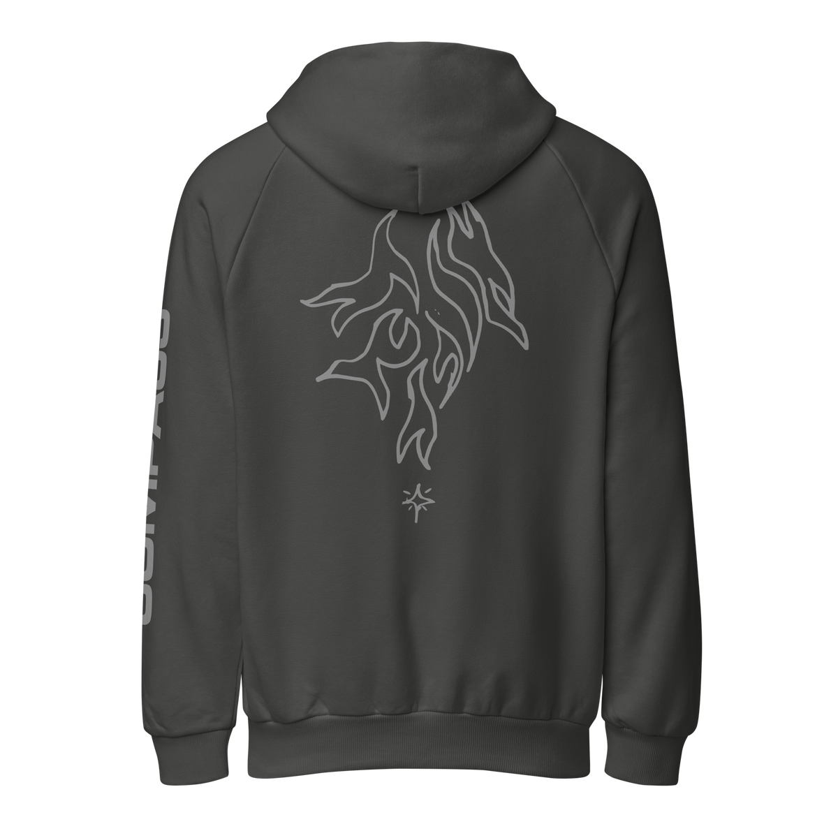 Heart & Flame Hoodie (Asphalt)