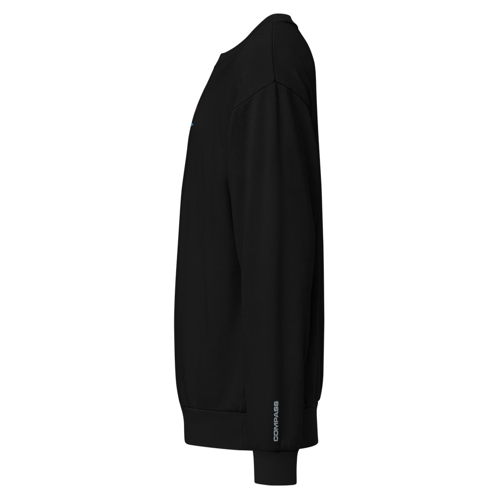 Rainbow Rose Logo Crewneck (Black)